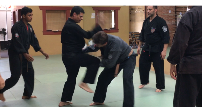 Teaching Short Form 3 with Attackers - American Kenpo Karate
