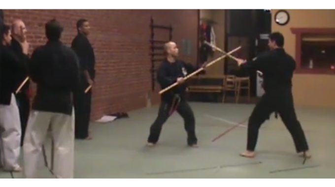 Staff Set Technique Line - American Kenpo Karate