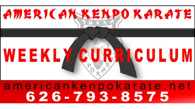 American Kenpo Karate Pretest Week 1