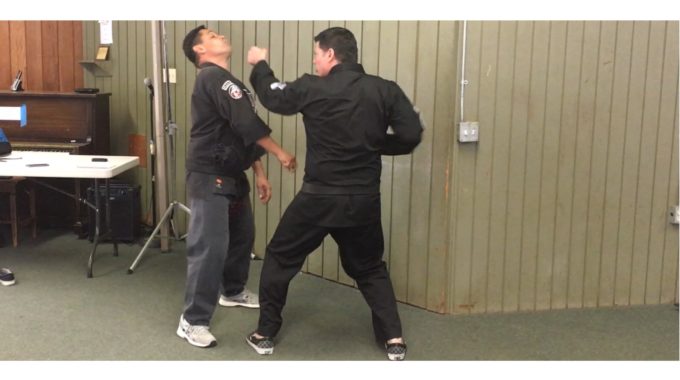 Front Cross Wrist Grab Method of Attack Drill - American Kenpo Karate
