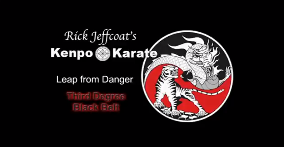 Leap from Danger with Extension - American Kenpo Karate Martial Arts